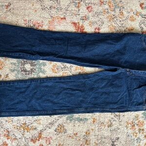 Rustler Deep Indigo Jeans with Orange Stitching